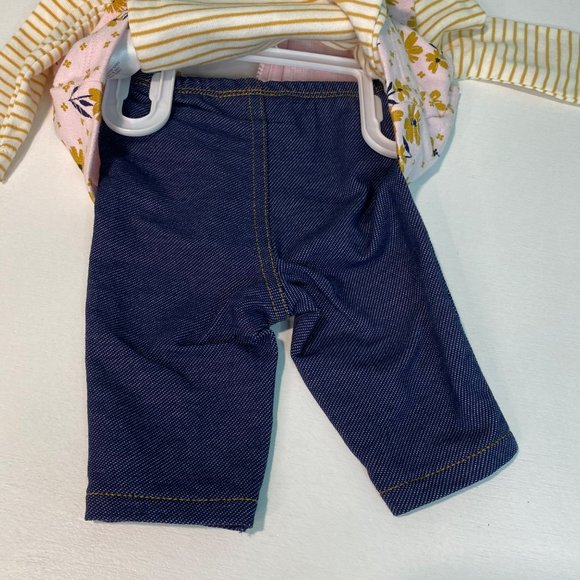 Carter's Baby New Born 3 Piece Outfit Set Pants, Zip Up Vest, Bodysuit Floral - Picture 10 of 10